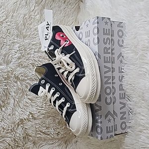 Converse x Comme des Garcon PLAY Chuck 70 - Black, Unisex (Men's 6/ Women's 8)